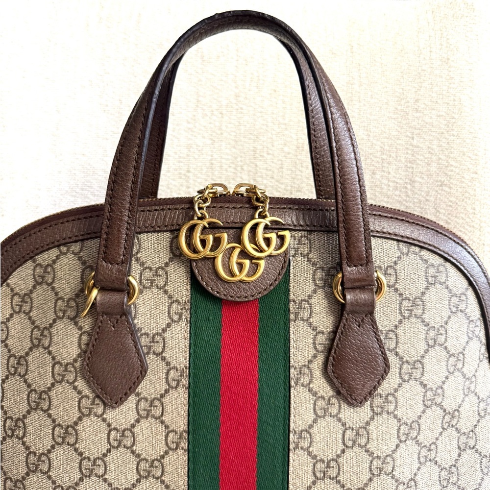 Authentic Gucci Ophidia GG Supreme Top Handle bag - Picture 3 of 16